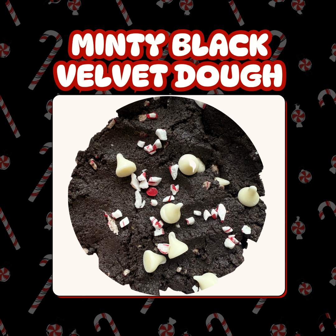 Minty Black Velvet Dough